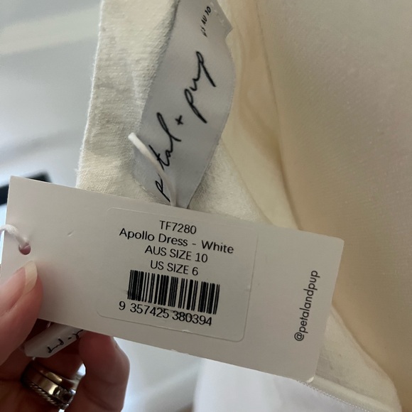 Petal & Pup White Twist Front Cutout Apollo Maxi Dress - Picture 6 of 8